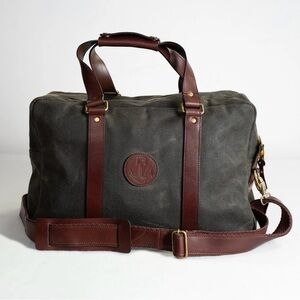 Iron & Resin Waxed Canvas Weekender Bag